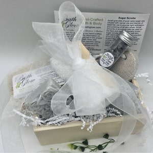 Linen Petite Box Set: Spa Gift | Bath Gift | Unique Gift | Gifts For Women | Relaxation | Bridesmaid Gift | Birthday | Gift For Her
