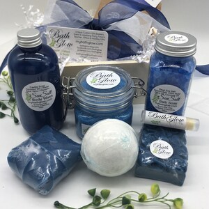 Wood Box Set (Sea Salt): Spa Gift | Bath Gift | Unique Gift | Gifts For Women | Relaxation | Bridesmaid Gift | Birthday | Gift For Her