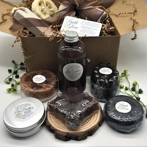 Shower Box Set: Spa Gift | Bath Gift | Unique Gift | Gifts For Men | Organic | Relaxation  | Groomsmen Gift | Birthday | Anniversary | Guy