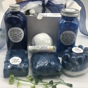 Relaxation Box Set (Sea Salt): Spa Gift | Bath Gift | Unique Gift | Gifts For Women | Relaxation | Love | Bridesmaid Gift | Birthday