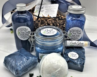 Wire Basket (Sea Salt): Spa Gift | Bath | Unique Gift | Gifts For Women | Relaxation | Bridal | Bridesmaid Gift | Birthday | Gift For Her