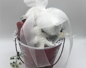 Christmas Basket Set: Spa Gift | Christmas Gift | Unique Gift | Gifts For Women | Relaxation | Holiday | Christmas Decor