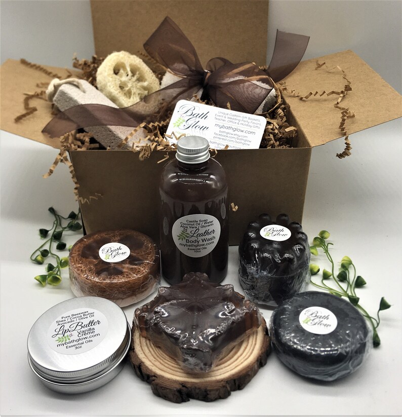 Men's Shower Box Set: Spa Gift Bath Gift Unique Gift Gifts for Men ...