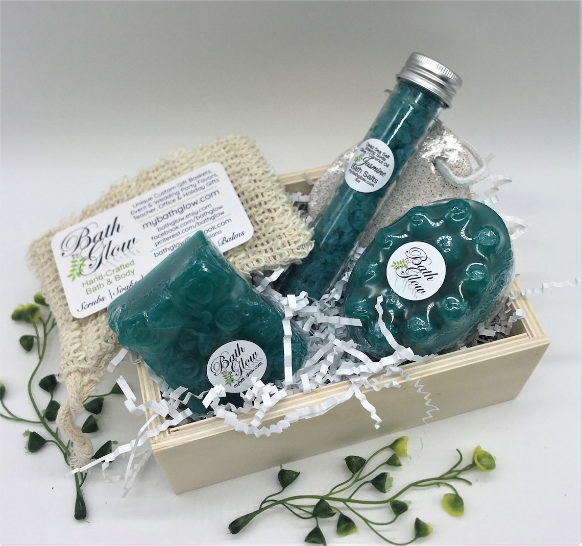 Jasmine Petite Box Set Spa Gift Bath Gift Unique Gift Etsy