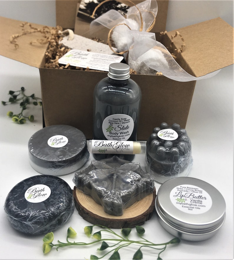 Men's Shower Box Set: Spa Gift Bath Gift Unique Gift Gifts for Men ...