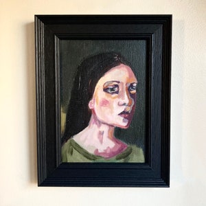 Painting of beautiful woman, Art, oil painting, woman, portrait, original painting