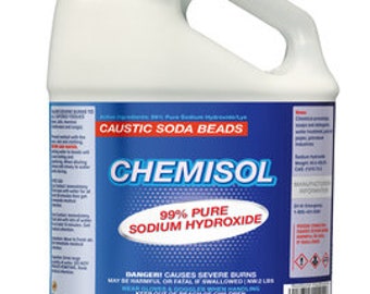 Sodium Hydroxide Caustic Soda 99% Pure Lab Chemical E524 Lye 50g