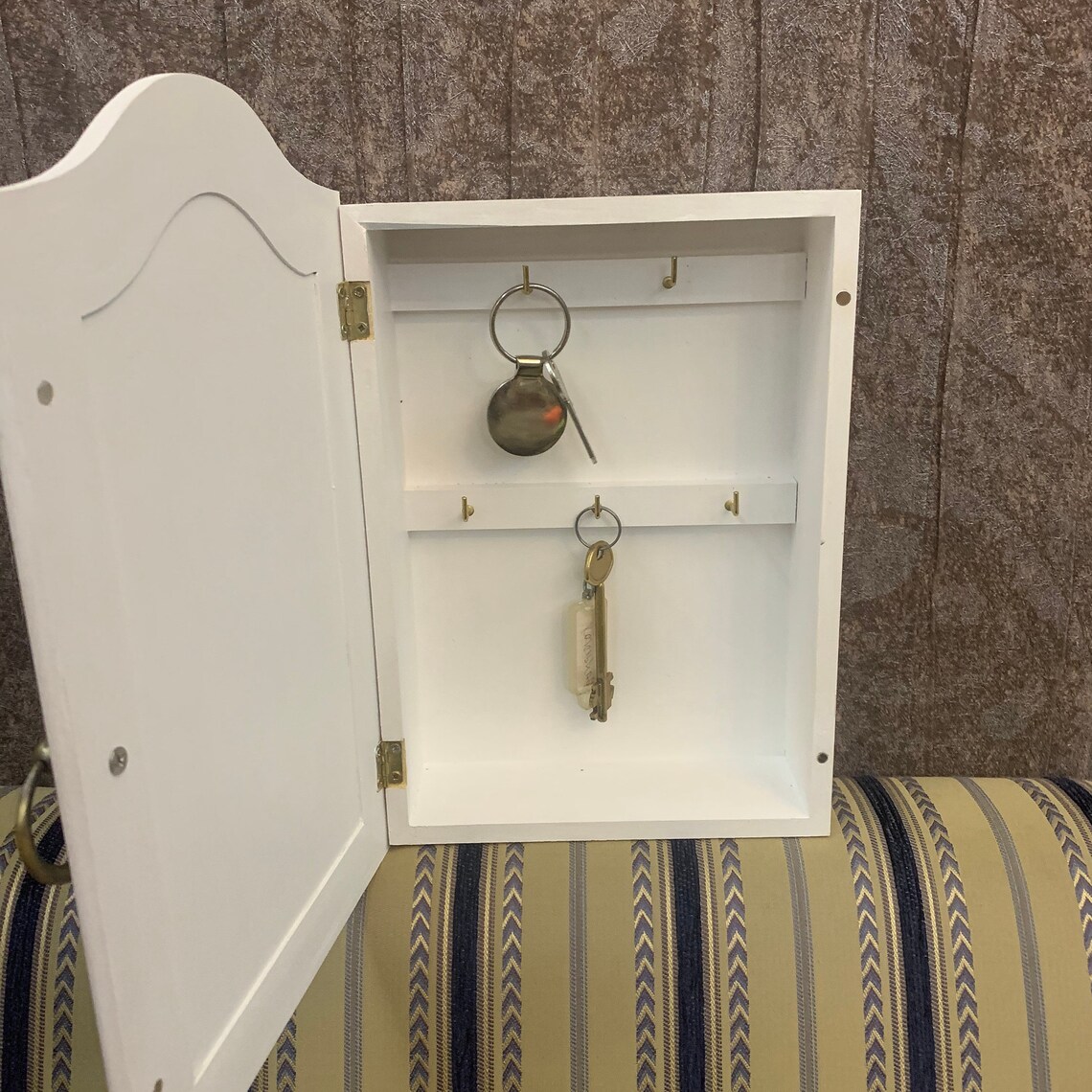 Key wall hand painted wooden key organizer Etsy