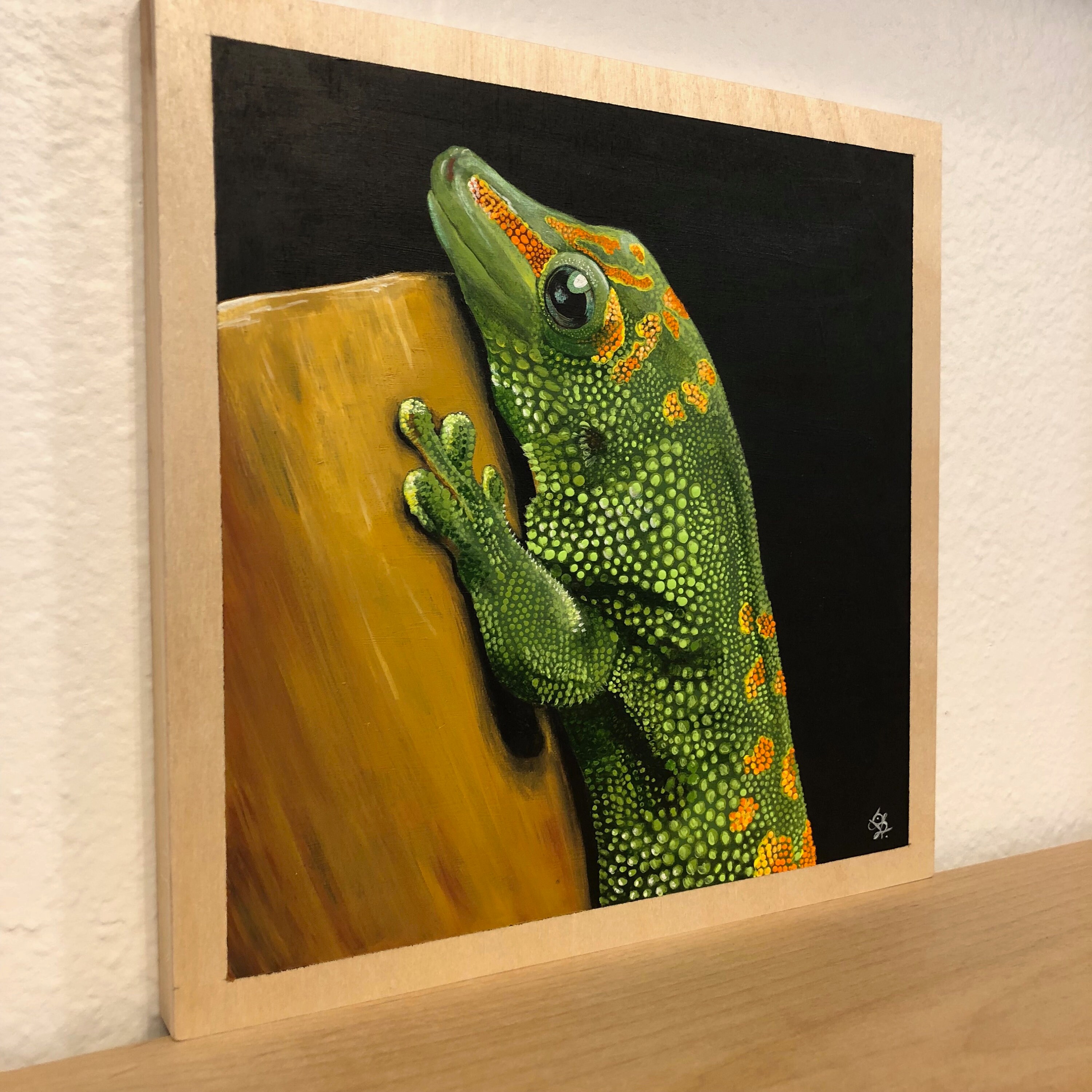 Day Lizard Painting, Acrylic Lizard Painting, Animal Painting, Acrylic
