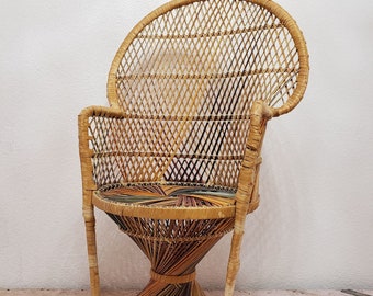 Child Rattan Chair Etsy