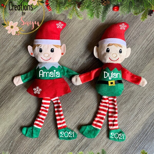 Personalized Christmas Elf, Boy Elf, Girl Elf, Custom Christmas Elves, Plush Elf