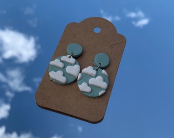 Clay Cloud Earrings