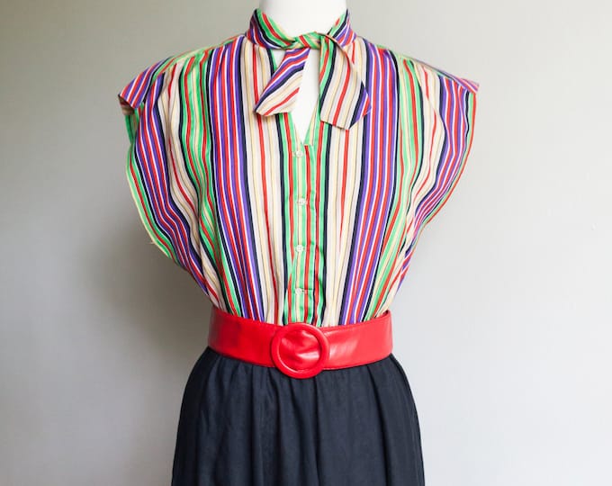 70s vintage rainbow striped dress, 70s vintage dress, vintage striped dress, rainbow striped dress, 70s style