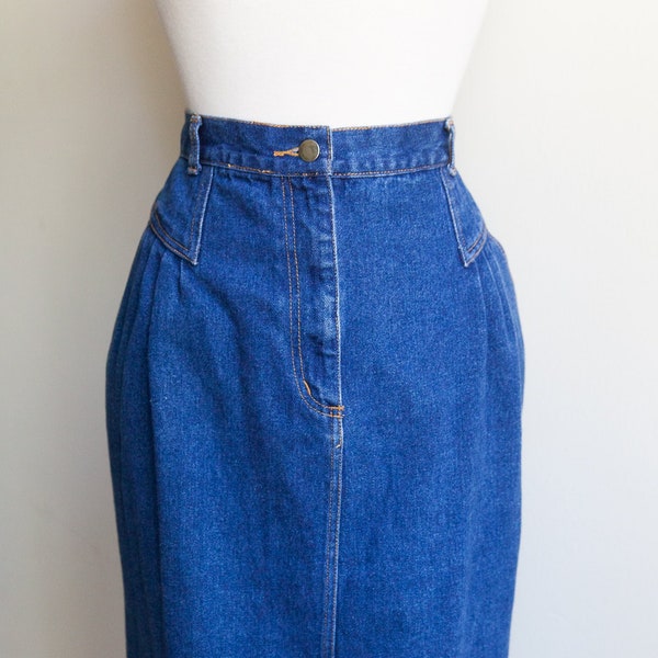 80s Denim Skirt - Etsy