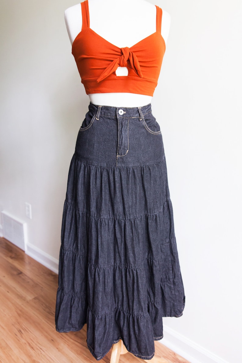 80s tiered skirt