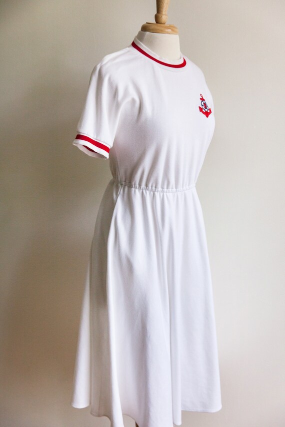 vintage anchors away nautical dress , 1990s 90s n… - image 3