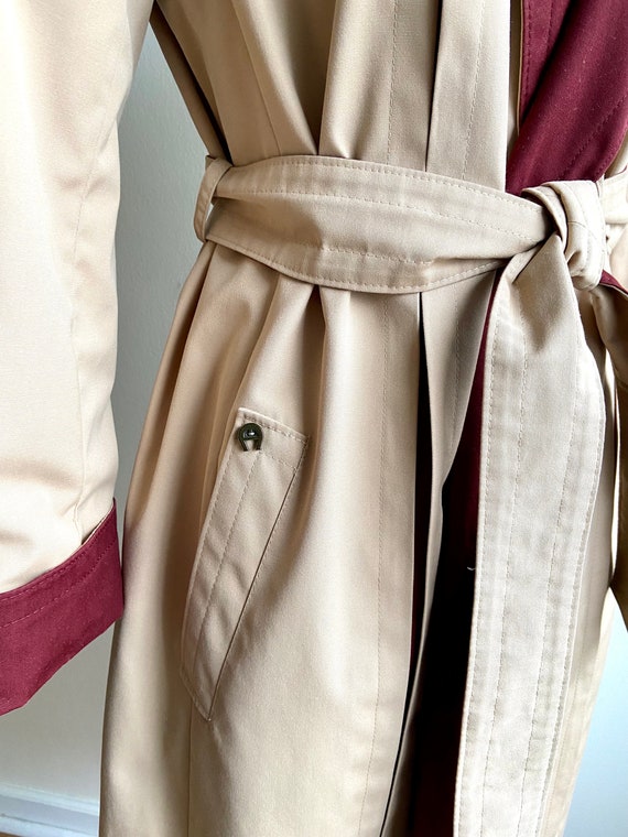 vintage Aigner trench coat, 1980s 80s classic Aigner … - Gem