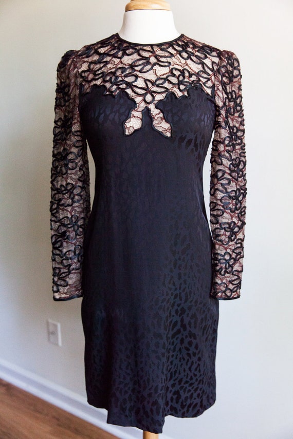 70s vintage Richilene New York cocktail dress, 70s