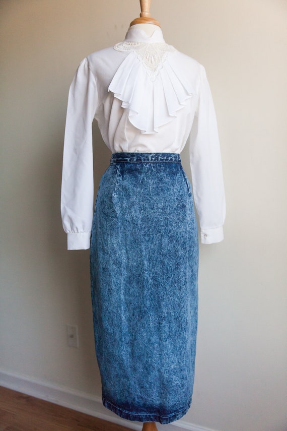 80s jean skirt