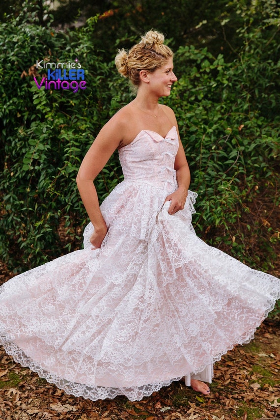 70s vintage boho wedding dress, boho wedding gown,