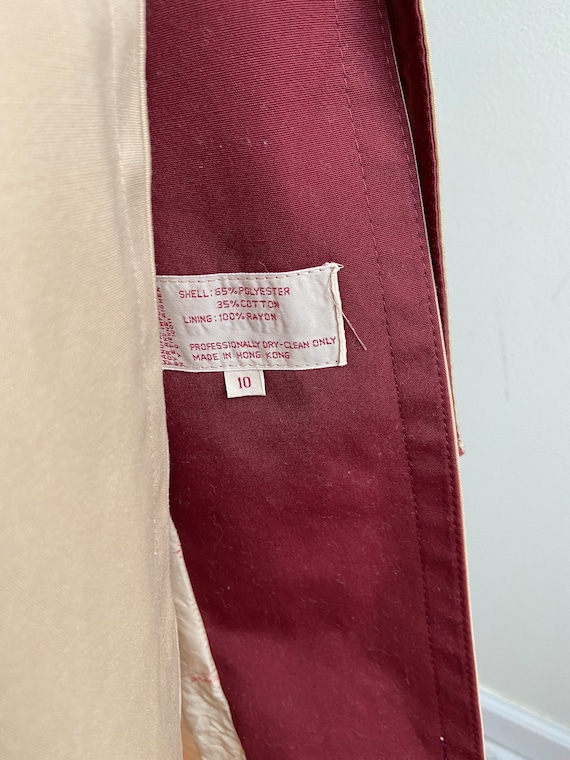 vintage Aigner trench coat, 1980s 80s classic Aig… - image 6