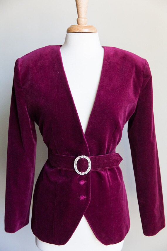 80s vintage velveteen blazer, 80s blazer, vintage