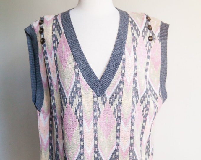 vintage southwest vibes sweater vest, Large