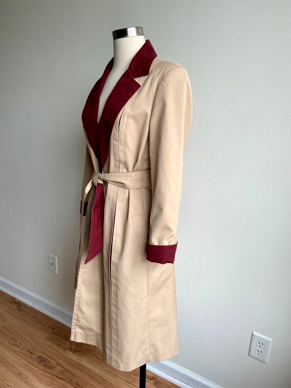 vintage Aigner trench coat, 1980s 80s classic Aig… - image 3