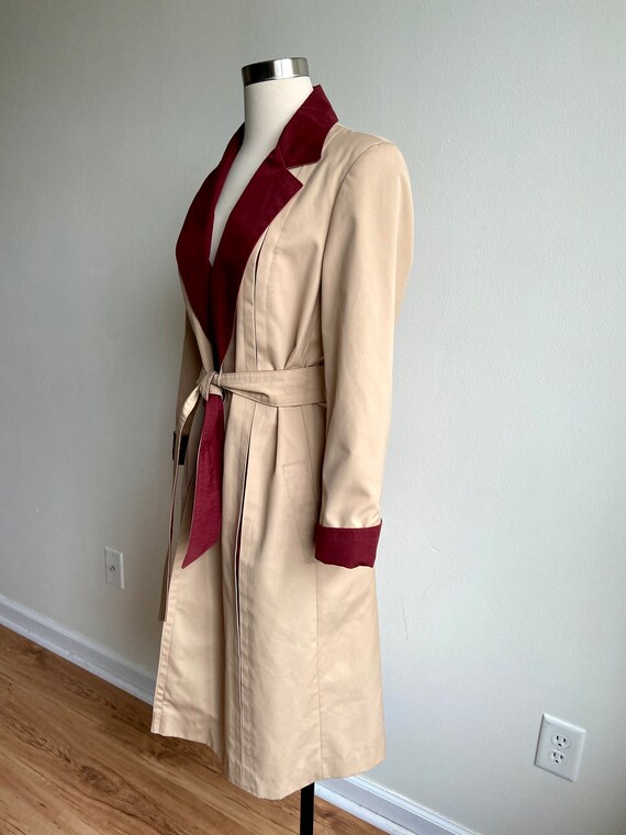Vintage 1980s Etienne Aigner Trench Coat | SMALL