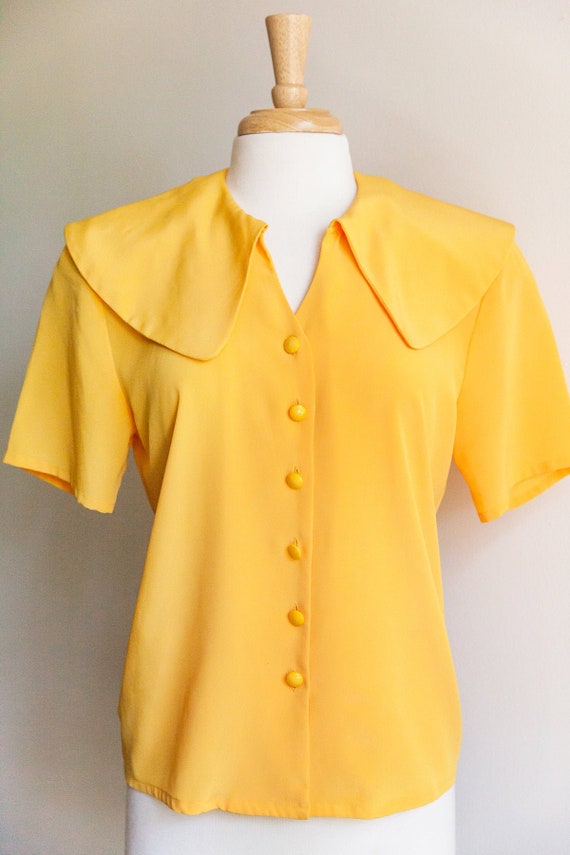 vintage you are my sunshine blouse, 1980s 80s yell