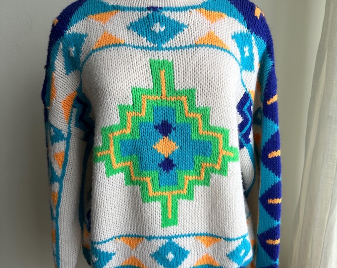 1990s Obermeyer southwest sweater, med/Large
