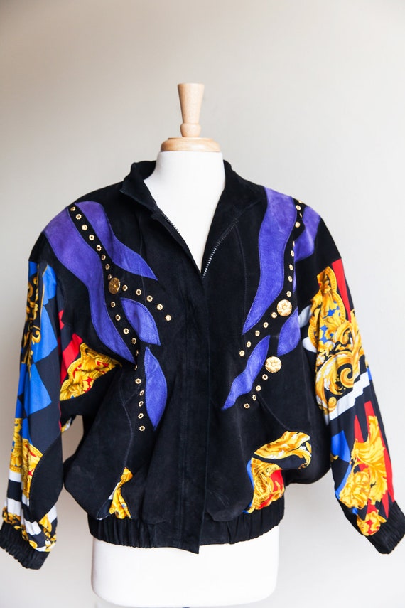 80s vintage bold and beautiful bomber jacket, 80s