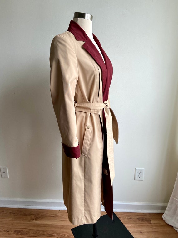 vintage Aigner trench coat, 1980s 80s classic Aig… - image 2