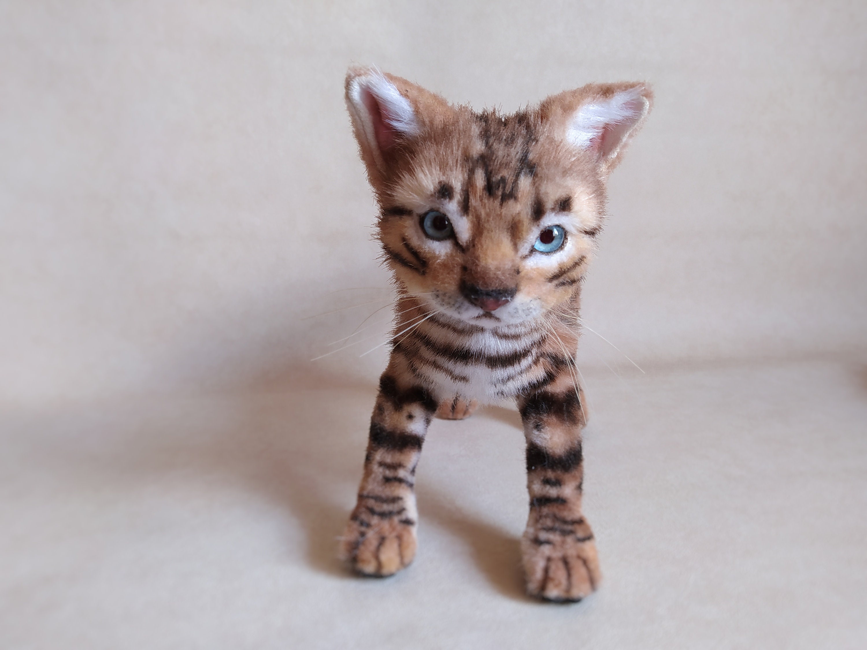 Custom bengal cat plush collectible realistic animal Etsy