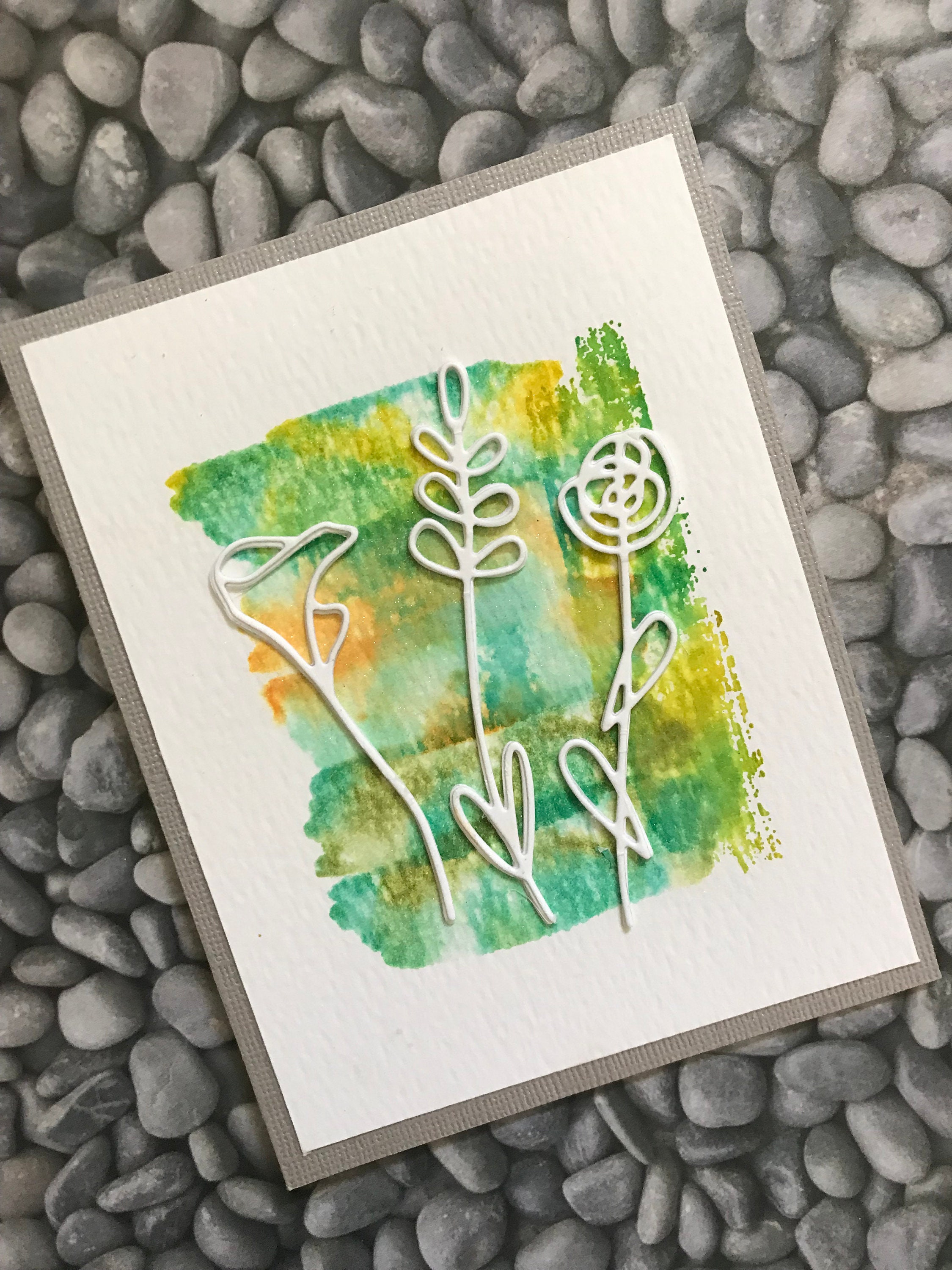 Any Occasion Hand Painted Note Cards. Set of 3 cards. Raised Etsy