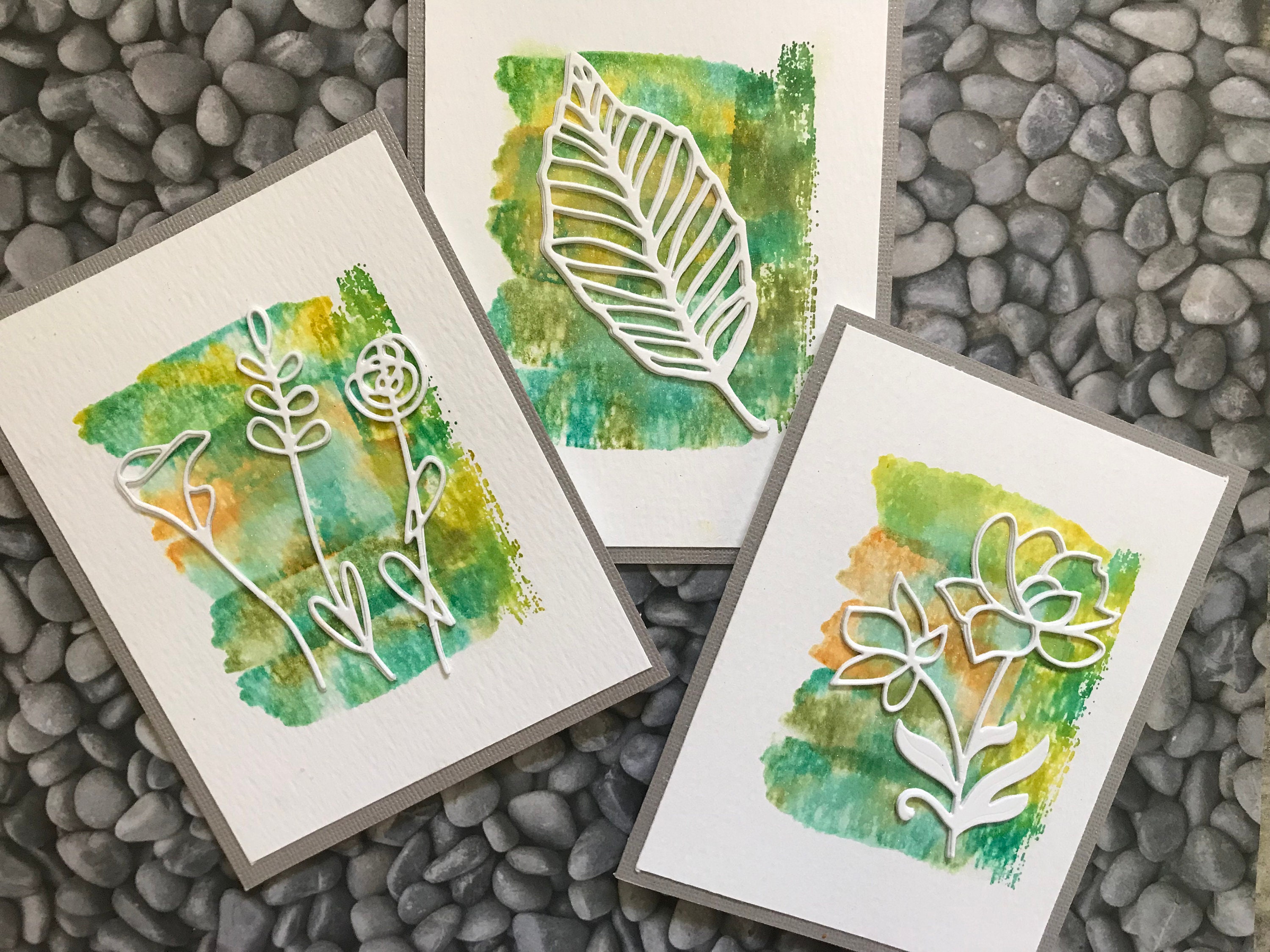 Any Occasion Hand Painted Note Cards. Set of 3 cards. Raised Etsy