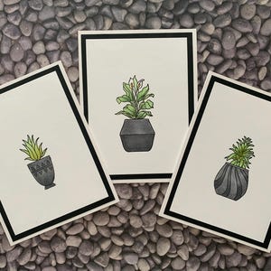 Juego de 3 tarjetas minimalistas. Hechas a mano. Masculinas. Tarjeta para cualquier ocasión. Tarjeta de condolencia. Tarjeta "Just Because". Con relieve dorado. Juego de 3 tarjetas.
