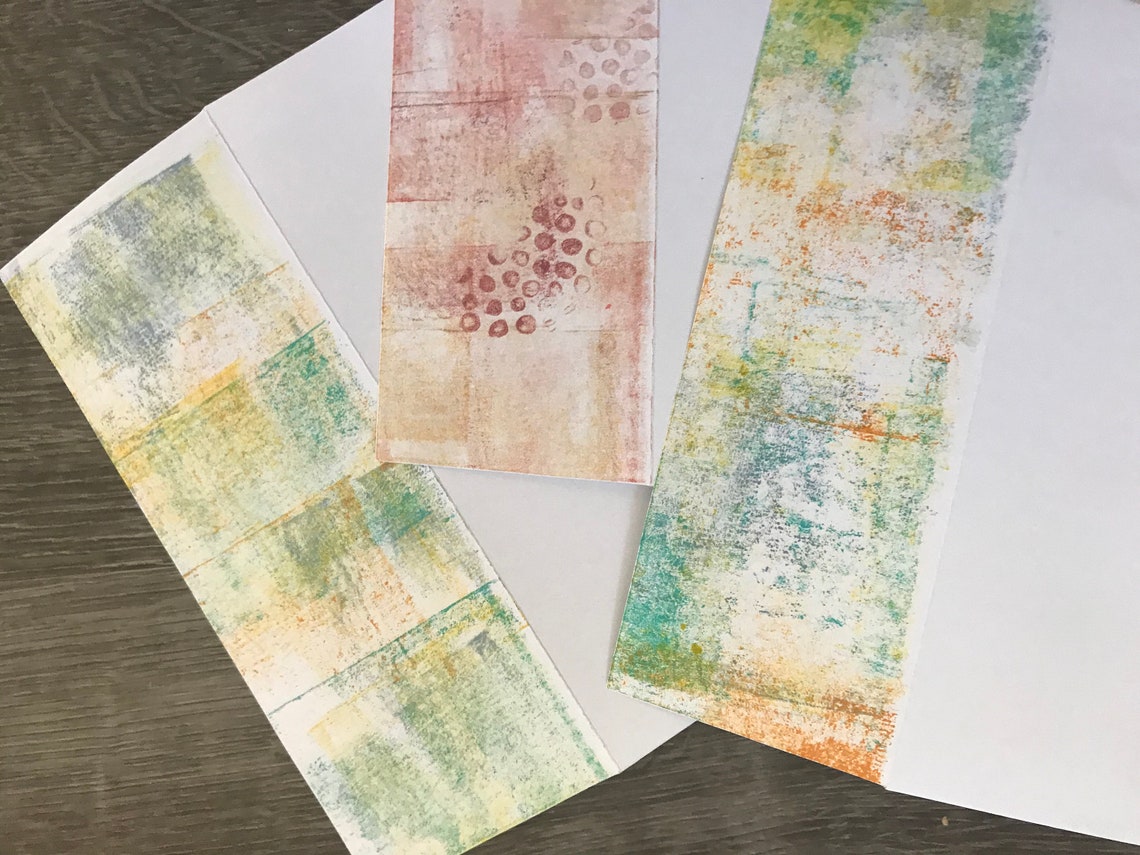 Earth Tone Birthday Card Set, Handmade Birthday Cards, Set of 3, Happy
