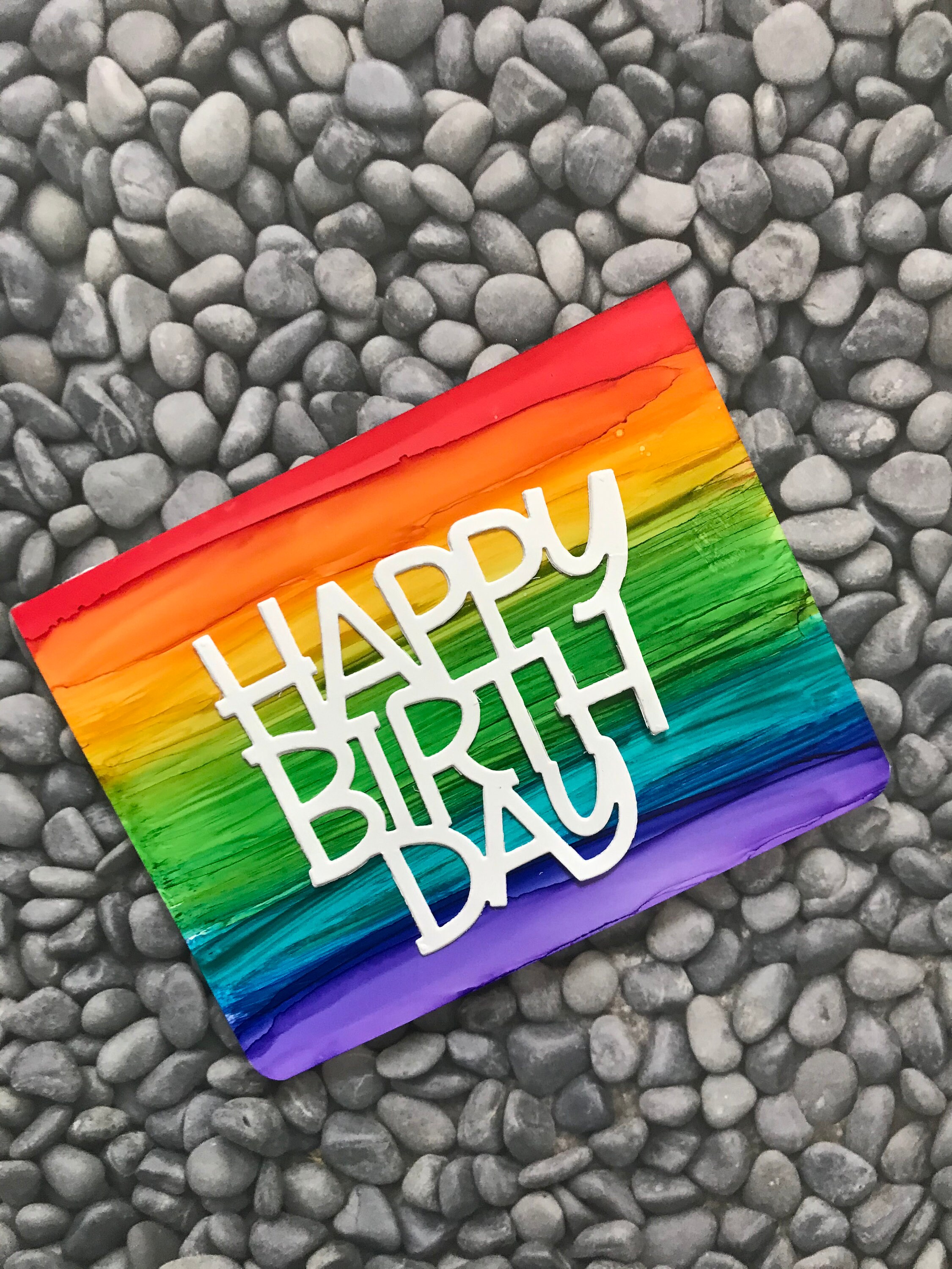 Regenbogen-Geburtstagskarten Set von drei leere innen  Etsy