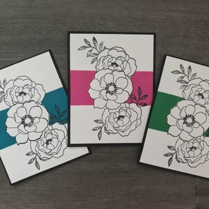 Alle Anlass Blumen Blanko Grußkarten. Dankeskarten. Beileid Karte. Nur weil Karte. Beileid Karte.
