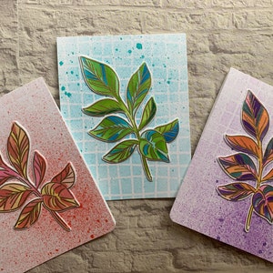 Biglietti per appunti vuoti fatti a mano. Set di 3 biglietti vuoti. . Biglietto di condoglianze. Solo perché card. Set di 3 carte