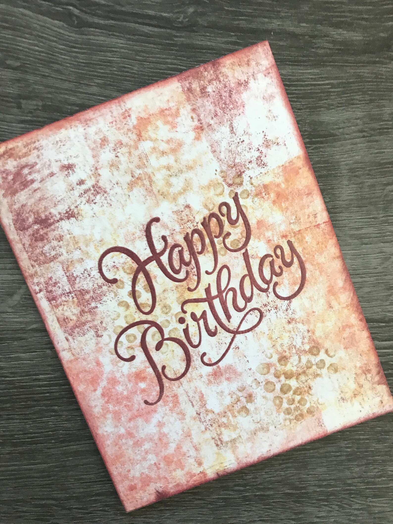 Earth Tone Birthday Card Set, Handmade Birthday Cards, Set of 3, Happy