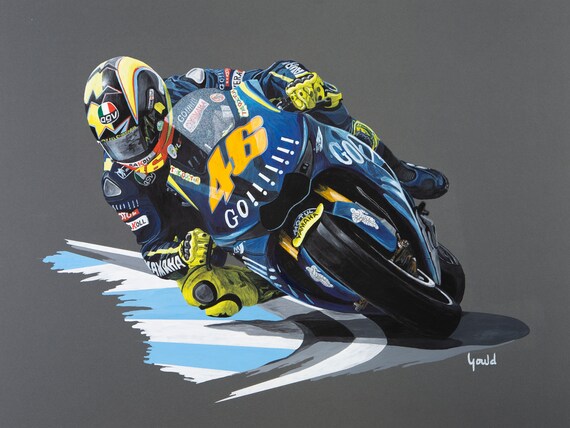 Valentino Rossi. Motor GP. Painting -