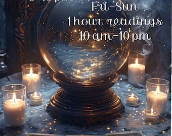 One Hour Tarot Reading, Clairvoyant Divination, Ask the Cards (Same Day)