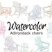 Watercolor Rocking Chair Clipart: Cozy Home Decor (jpgs) - Etsy