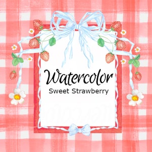 水彩画クリップアート、甘いイチゴのキッチン png、グラフィックス、水彩画、イラスト スケッチ フルーツ ベリー 絵画 クリップアート 食品 フルーツ