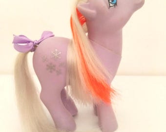 My Little Pony G1 ''POWDER'' (Italian Variant I) Einhorn Ponies 1984 Vintage