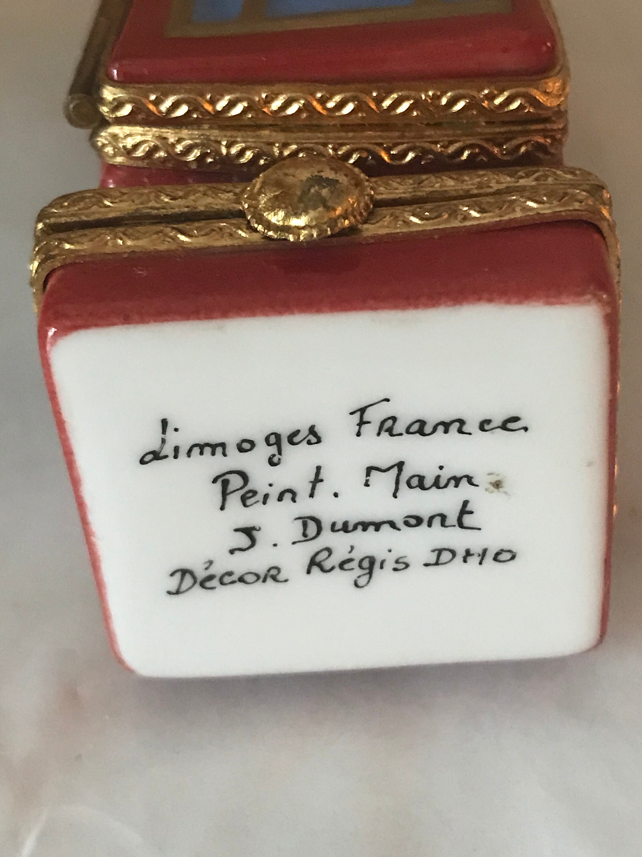 Limoges porcelana british phone box Etsy España