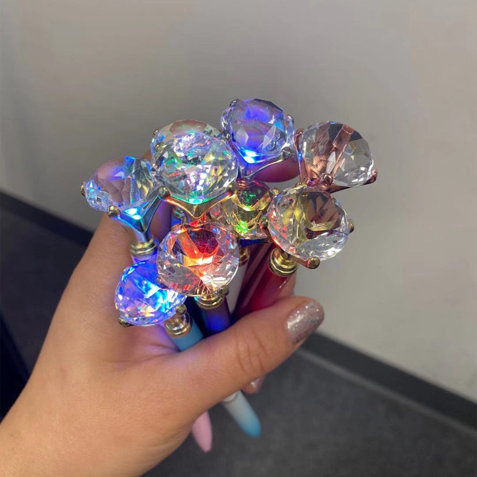 LED Light Diamond Pens Personalized Pens Monogram Pens Etsy