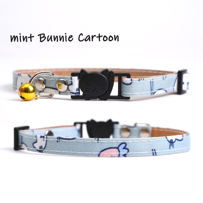 Cloth cute Cat Collar tag Personalized Cat Collars Cloth Etsy
